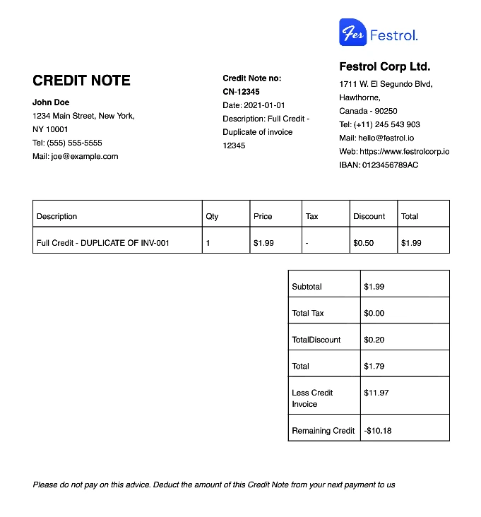 CREDIT-NOTE-GENERATOR